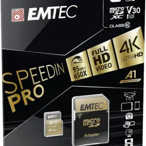 Scheda di memoria Emtec SD XC 64GB UHS-II CL10 U3 V30 Speedin Pro